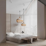 Rattan Living Room Chandelier Pastoral Southeast Asia Tea Room Living Room Bedroom Lamp