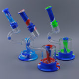 Silicone Tobacco Pipe Glass With LED Light