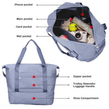 Travel Duffle Bag Large Gym Tote Bag for Women,  Weekender Bag Dry & Wet Seperated Design Carry on Bag for Airplane, Ladies Beach Bag Overnight Bag Waterproof Hospital Bag Luggage Bag, 36L