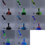 Silicone Tobacco Pipe Glass With LED Light