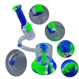 Silicone Tobacco Pipe Glass With LED Light