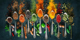 Herbs And Spices For Cooking Art On Canvas Posters