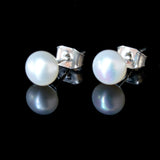 June Petite Cultured Pearl Stud Earrings - Presidential Brand (R)