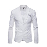 Mens Linen Two Button Blazer - Presidential Brand (R)