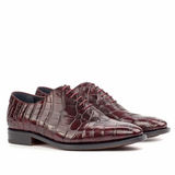 Whole Cut Alligator texture Shoes