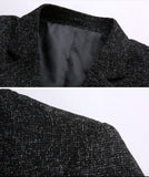 Mens Single Button Gray Blazer - Presidential Brand (R)