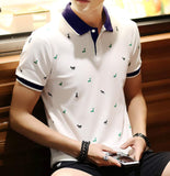 Mens Short Sleeve Polo Shirt with Deers - Presidential Brand (R)