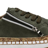 Women Folkways Printing Comfy Non Slip Casual Chunky Flats Shoes - Presidential Brand (R)