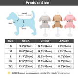 Warm Dog Clothes Soft Cotton Puppy Jumpsuit T-shirt Autumn Winter Clothing Coat For Small Medium Dogs Cats Chihuahua Yorkshire
