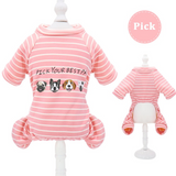 Warm Dog Clothes Soft Cotton Puppy Jumpsuit T-shirt Autumn Winter Clothing Coat For Small Medium Dogs Cats Chihuahua Yorkshire
