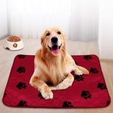 Washable Pet Diaper Mat Waterproof Dog Urine Pad Reusable Dogs Cat Diapers Pads Cute Paw Print Seat Cover Mats For Sofa Bed