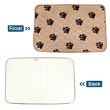 Washable Pet Diaper Mat Waterproof Dog Urine Pad Reusable Dogs Cat Diapers Pads Cute Paw Print Seat Cover Mats For Sofa Bed