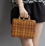 Mini Vintage Wicker Clutch Bag - Presidential Brand (R)