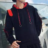 Mens Hoodie with Criss Cross Sleeve - Presidential Brand (R)