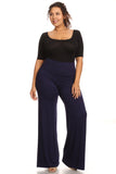 Plus Size Women's Palazzo Pants Hight Waisted Made in the USA - Presidential Brand (R)