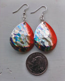 Orange Crest Colorado Blade Earrings - Presidential Brand (R)