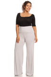 Plus Size Women's Palazzo Pants Hight Waisted Made in the USA - Presidential Brand (R)