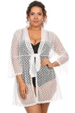 Plus Size Women's Spider Lace Beach Dress Cove Up Swimwear Made in USA - Presidential Brand (R)