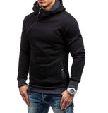 Mens Zipper Pullover Hoodie in Black - Presidential Brand (R)