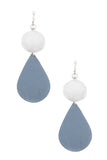 Ladies fashion disk link teardrop earring - Presidential Brand (R)