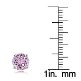 Swarovski Elements Alexandrite June Birthstone Stud Earrings in Gold Tone - Presidential Brand (R)