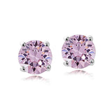Swarovski Elements Alexandrite June Birthstone Stud Earrings in Gold Tone - Presidential Brand (R)