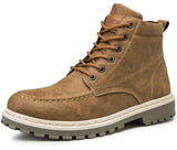 PU leather footwear fashion classic motorcycle boots spring and autumn high-top large size men shoes zapatos de hombre - Presidential Brand (R)