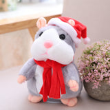 Talking Hamster Mouse Pet Christmas Toy Speak Talking Sound Record Hamster Educational Plush Toy for Children Christmas Gift - Presidential Brand (R)