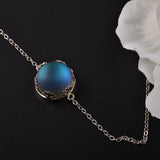 Moonlight Stone Aurora Borealis Bracelet s925 Sterling Silver Elegant - Presidential Brand (R)