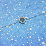 Moonlight Stone Aurora Borealis Bracelet s925 Sterling Silver Elegant - Presidential Brand (R)