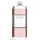 Supersonic 3 in 1 OTG Metal Usb Flash Drive pendrive For iPhone 6/6s/6Plus/7/7Plus/8/X Usb/Micro USB /Lightning for Android PC - Presidential Brand (R)