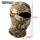TACVASEN Tactical Camouflage Balaclava Full Face Mask Wargame Hunt Shoot Army Bike Military Helmet Liner Combat Airsoft Gears - Presidential Brand (R)