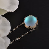 Moonlight Stone Aurora Borealis Bracelet s925 Sterling Silver Elegant - Presidential Brand (R)