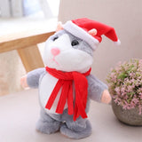 Talking Hamster Mouse Pet Christmas Toy Speak Talking Sound Record Hamster Educational Plush Toy for Children Christmas Gift - Presidential Brand (R)