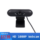 USB Webcam HD 1080P Web Camera Manual Focus Computer Web Cam Built-in Microphone Plug And Play for PC Laptop Business Conference - Presidential Brand (R)
