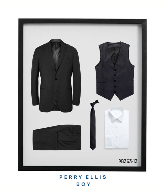 Perry Ellis Boys Suit DK Grey Suits For Boy's - Presidential Brand (R)