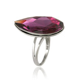 Swarovski Elements Fuchsia Teardrop Fashion Ring - Presidential Brand (R)