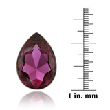 Swarovski Elements Fuchsia Teardrop Fashion Ring - Presidential Brand (R)