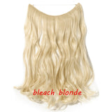 S-noilite 20inch Invisible Wire No Clip One Piece Halo Hair Extension flip in false hair Hairpieces Synthetic hair for women - Presidential Brand (R)