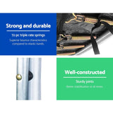 Everfit 12FT Trampoline Round Trampolines With Basketball Hoop Kids Present Gift Enclosure Safety Net Pad Outdoor Multi-coloured - Presidential Brand (R)