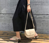 Womens Snap Button Crossbody Bag - Presidential Brand (R)