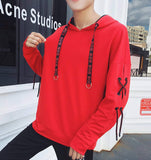 Mens Hoodie with Criss Cross Sleeve - Presidential Brand (R)