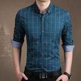 Mens Checkered Collar Shirt - Presidential Brand (R)