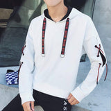 Mens Hoodie with Criss Cross Sleeve - Presidential Brand (R)