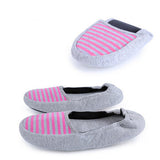 Slippers Women Flat Fashional Breathable Navy Stripe Casual Shoes - Presidential Brand (R)