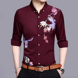 Mens Long Sleeve Pattern Shirt - Presidential Brand (R)
