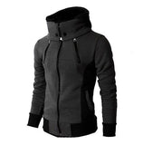 Mens Dary Gray Windproof Zipped Up Hoodie - Presidential Brand (R)