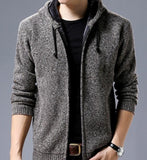 Mens Zipped Up Hooded Jacket in Blue - Presidential Brand (R)