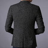 Mens Single Button Gray Blazer - Presidential Brand (R)