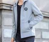 Mens Army Green Hooded Zipper Jacket - Presidential Brand (R)